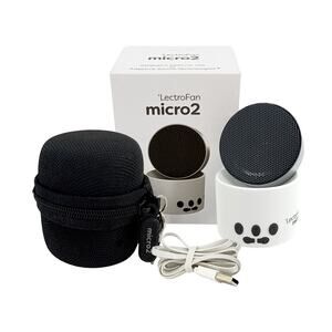 LECTROFAN Micro2 Portable Bluetooth Speaker Sound Machine & Carrying Case